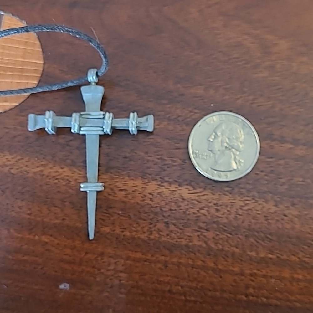 Nails cross necklace